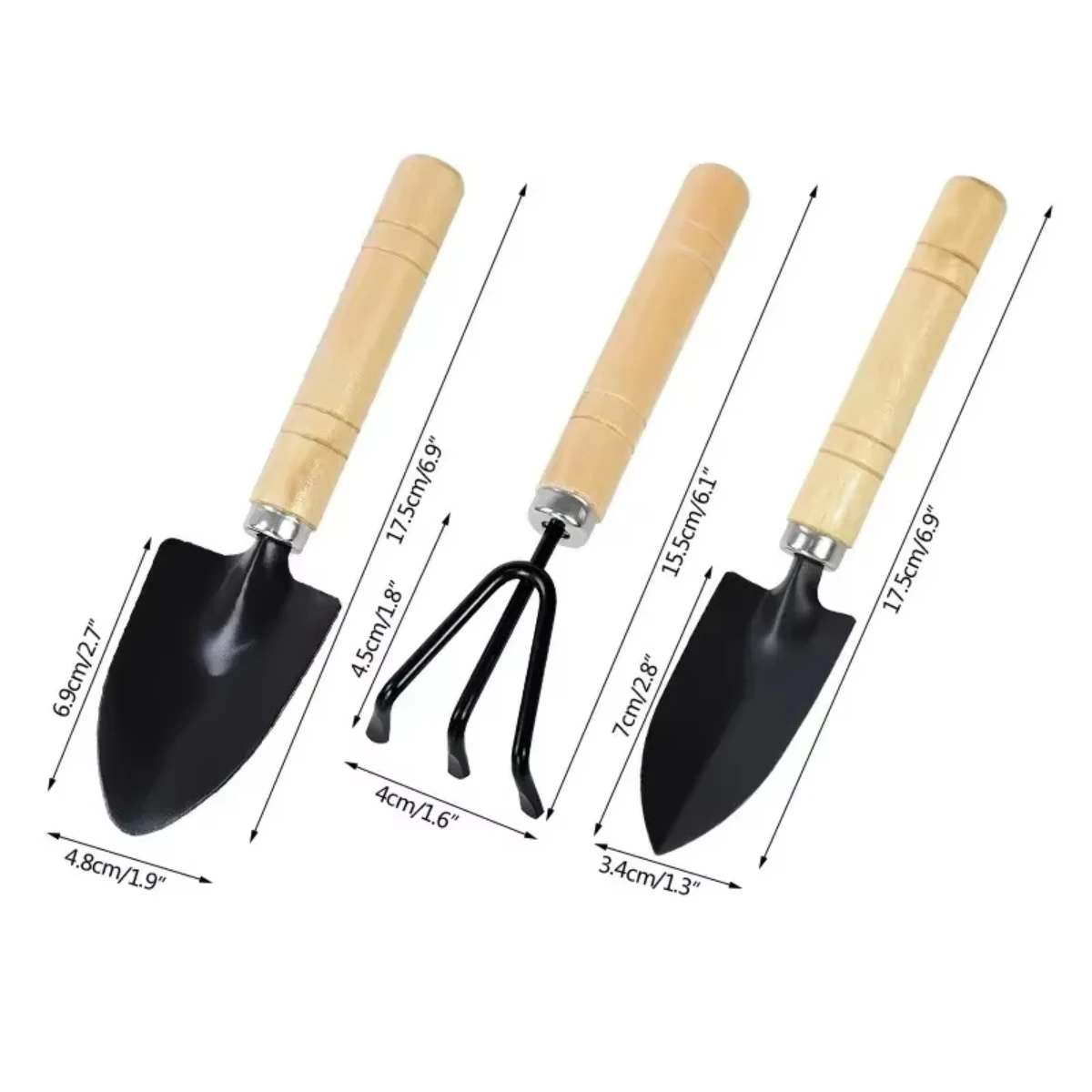 Gardening Tools Vegetables - 3 szt./zestaw Mini Zestaw Narzędzi Ogrodniczych